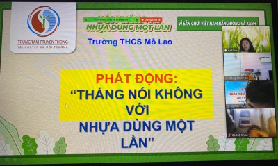 Hưởng ứng tuần lễ hành động nói không với nhựa dùng một lần