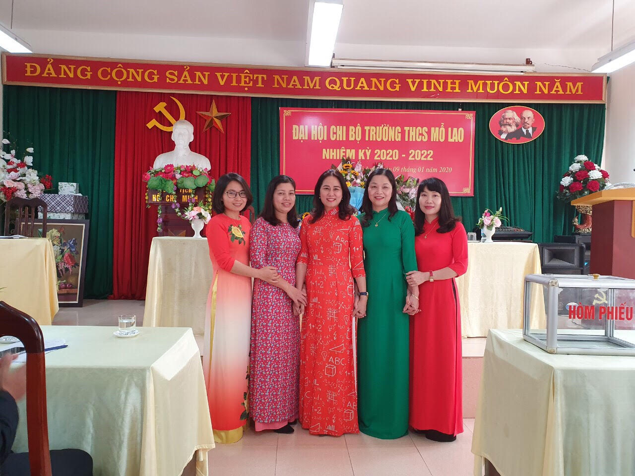 Đại hội chi bộ Trường THCS Mỗ Lao nhiệm kỳ 2020- 2022