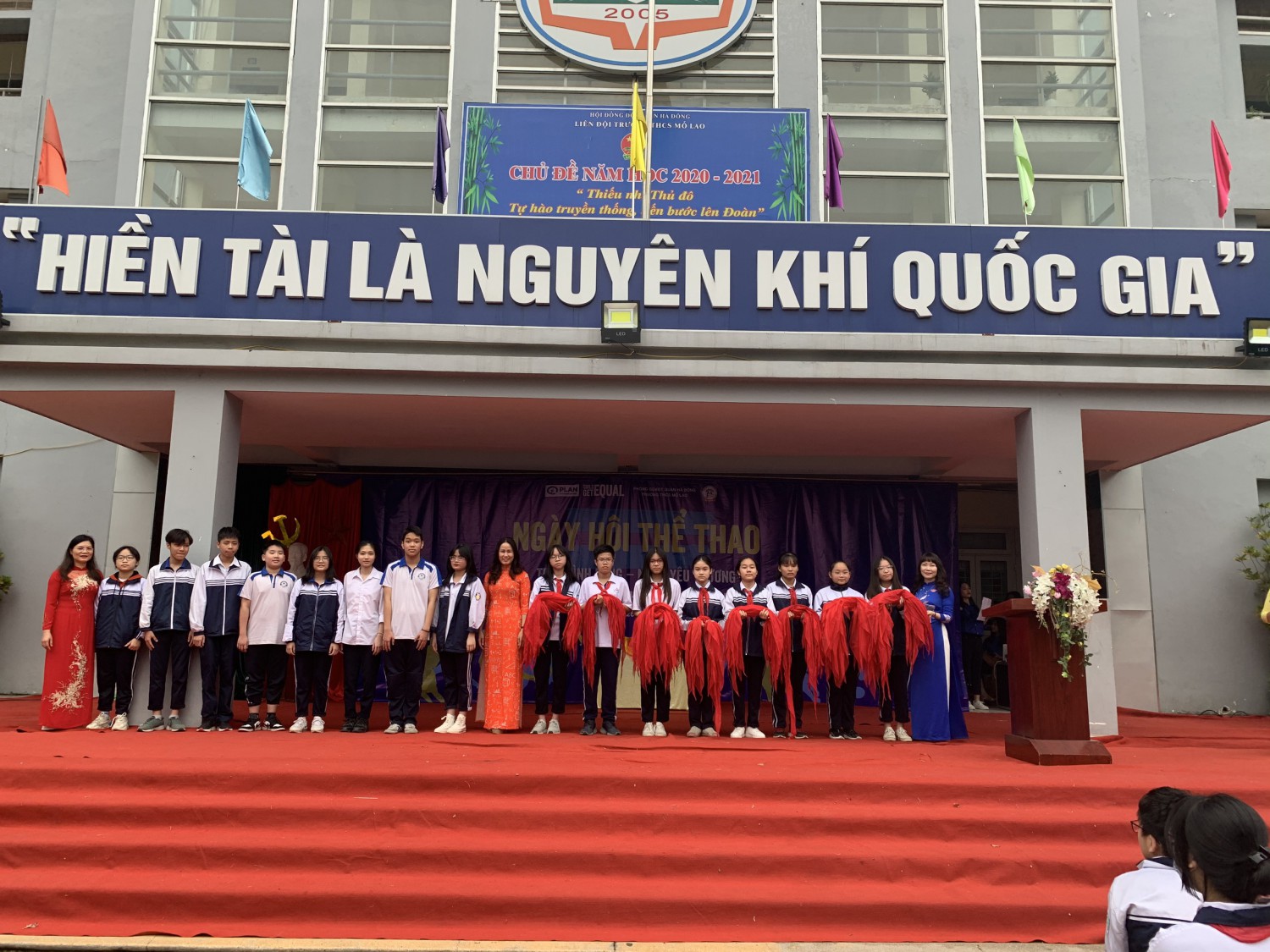 Hoạt động chào mừng 26/3 của Liên đội Trường THCS Mỗ Lao