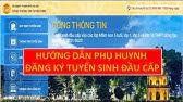 hướng dẫn tuyển sinh