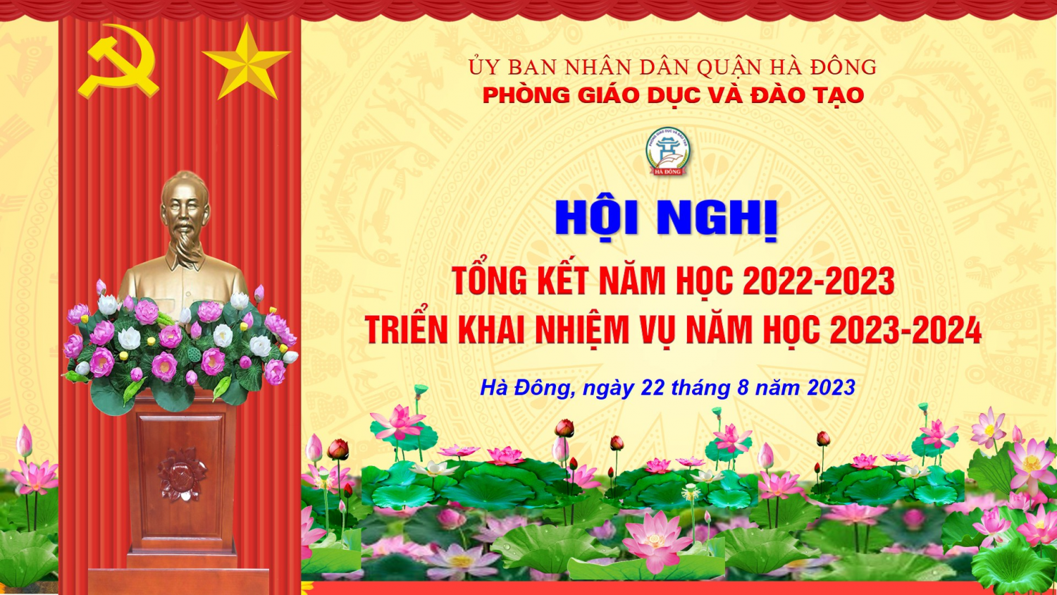 Ngành GDĐT Hà Đông tổ chức Hội nghị tổng kết năm học 2022-2023, triển khai nhiệm vụ năm học 2023-2024